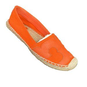 Tory Burch "Billie" Espadrilles in Orange Sz 8